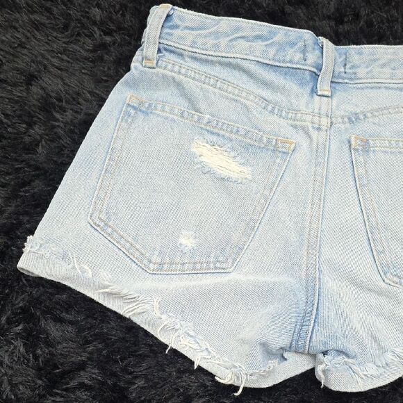Abercrombie & Fitch Light Blue Jean Shorts - Picture 3 of 7